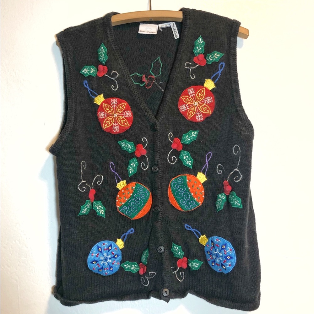 Bobbie Brooks Christmas Sweater Vest Women’s Large